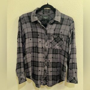 Rails Hunter shirt Iron Black Stars